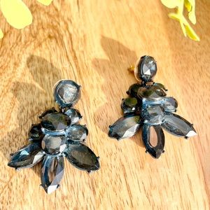 J crew Crystal Dark Blue Drop Earrings women